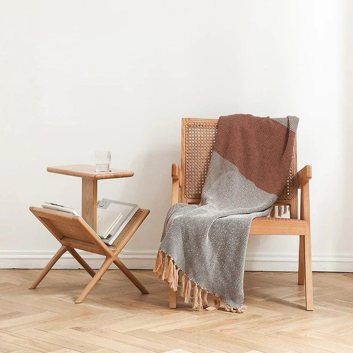 End Table with Mini Bookcase