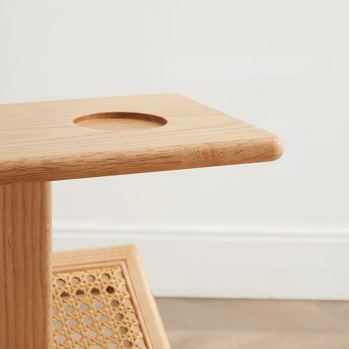 End Table with Mini Bookcase