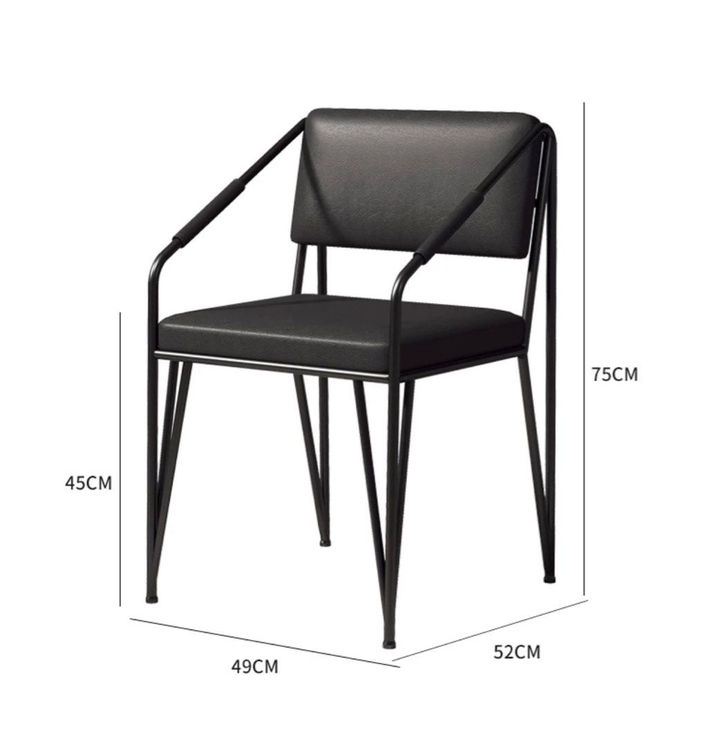 Modern Minimalist Dining Chairs (Set of 2)v