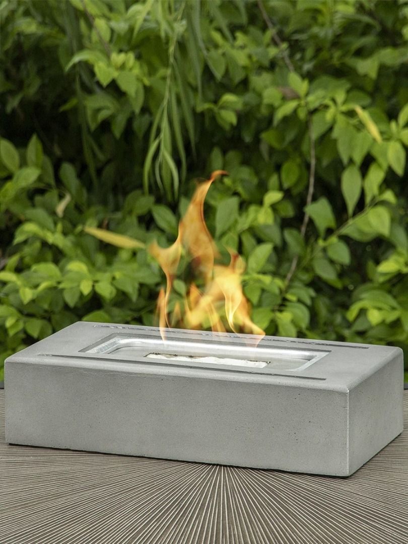 Bio Ethanol Ventless Portable Tabletop Fireplace With Flame Guard