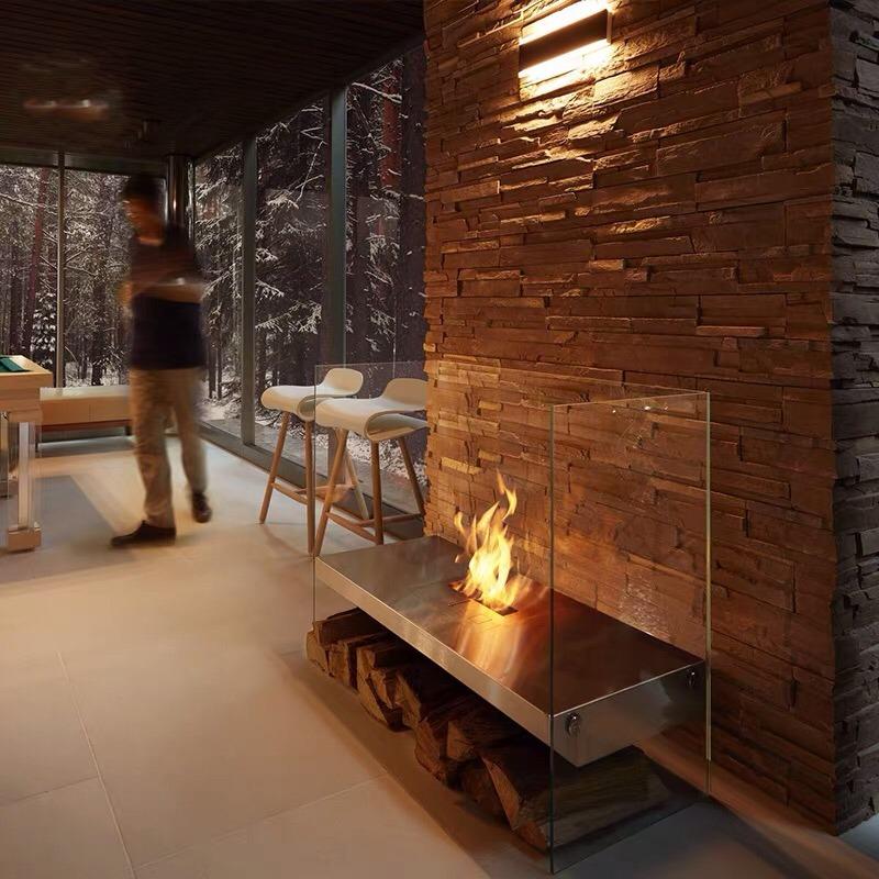 Bio-Ethanol Standing Fireplace