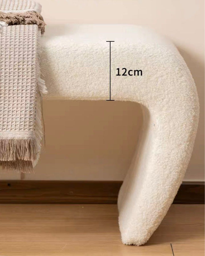 Modern Sherpa Bench