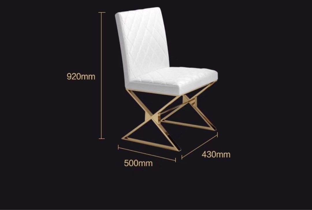 Modern Gold Dining Table Set