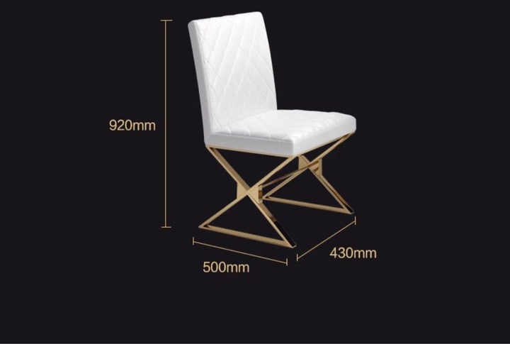 Modern Gold Dining Table Set