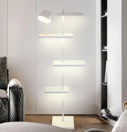 Floating Floor Lamp Shelf Lighting