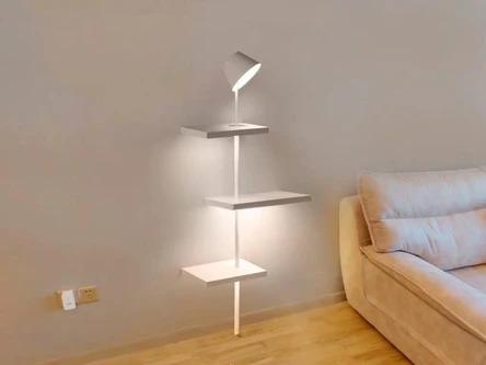 Floating Floor Lamp Shelf Lighting