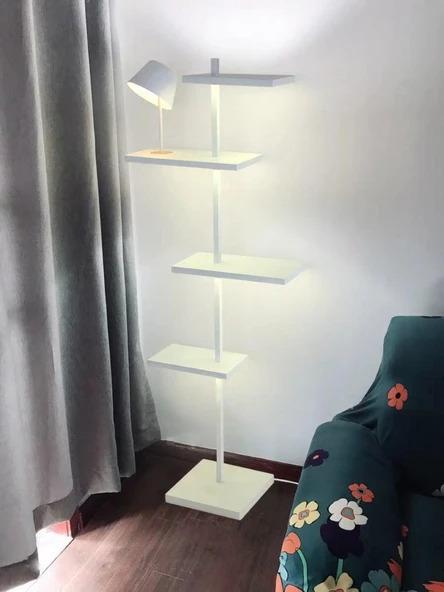 Floating Floor Lamp Shelf Lighting