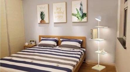 Floating Floor Lamp Shelf Lighting