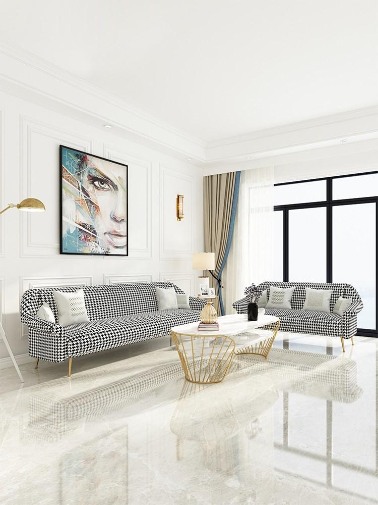 Modern Luxury Houndstooth Chair and Sofa
