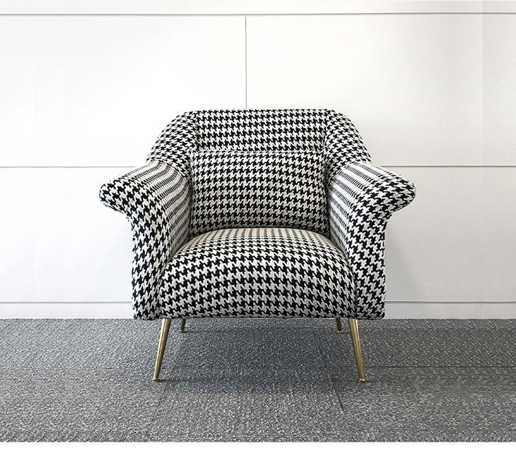 Modern Luxury Houndstooth Chair and Sofa