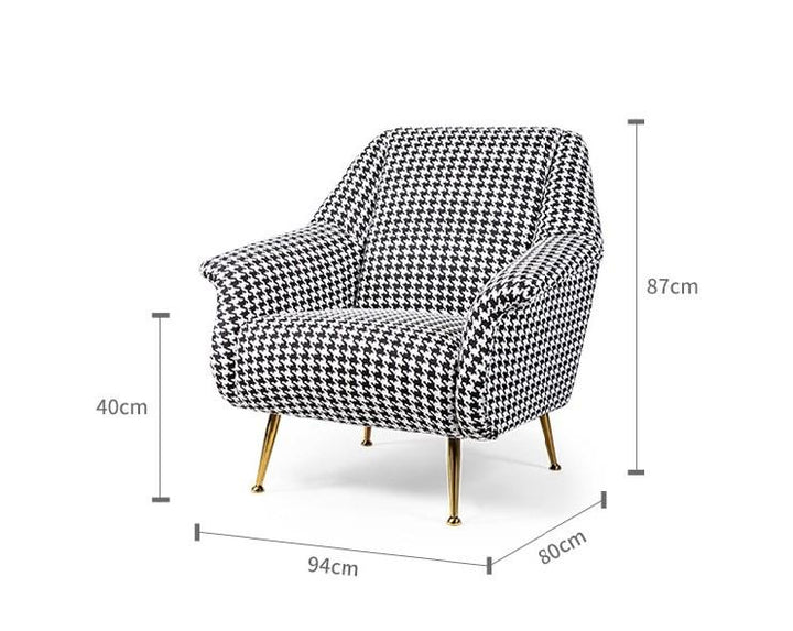 Modern Luxury Houndstooth Chair and Sofa