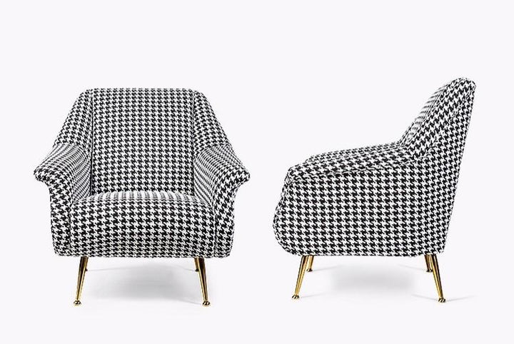 Modern Luxury Houndstooth Chair and Sofa