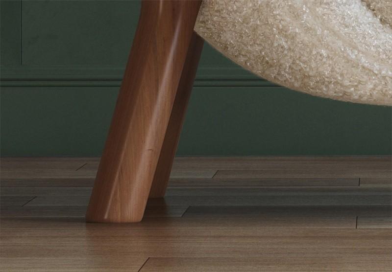 Modern Accent Comfy Chair / Wool Lazy Boucle Chair