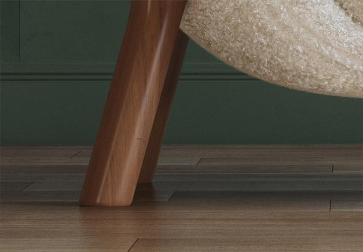 Modern Accent Comfy Chair / Wool Lazy Boucle Chair