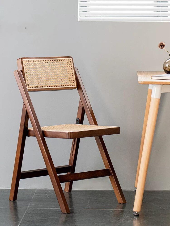 Cane Mesh Folding Chair