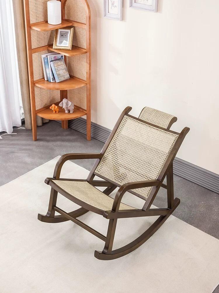 Cane Mesh Rocking Chair