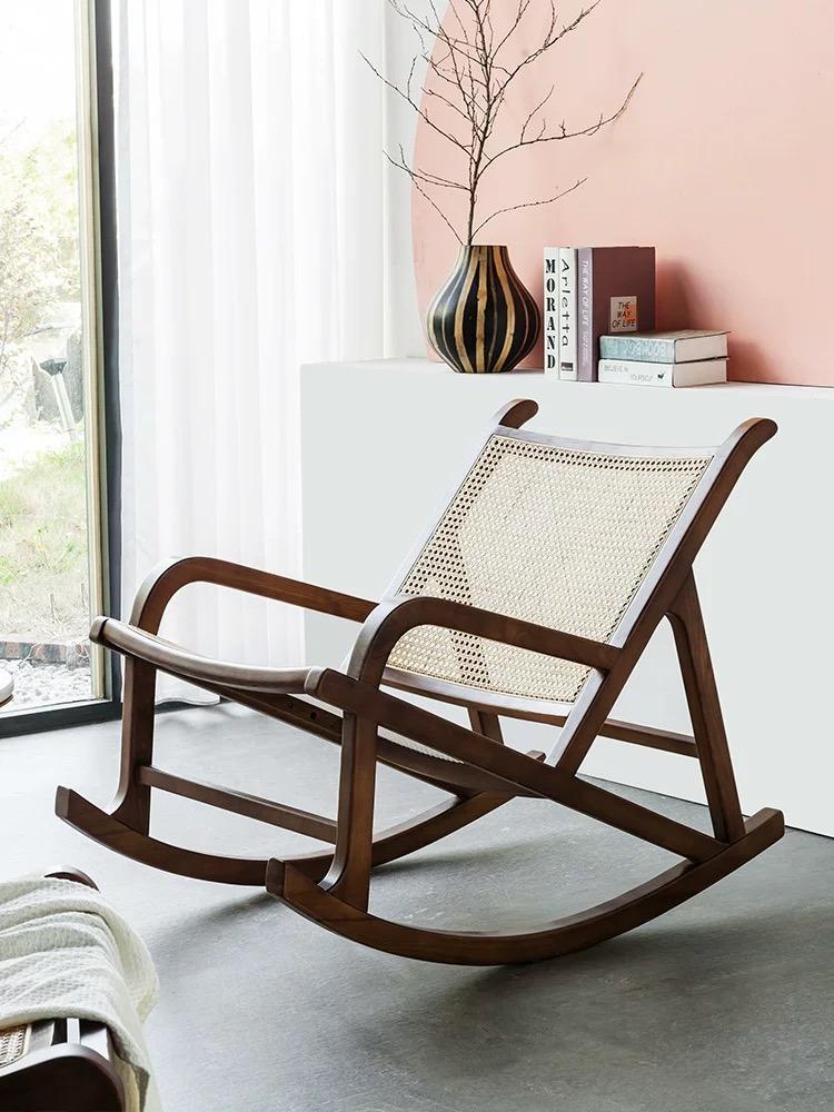 Cane Mesh Rocking Chair