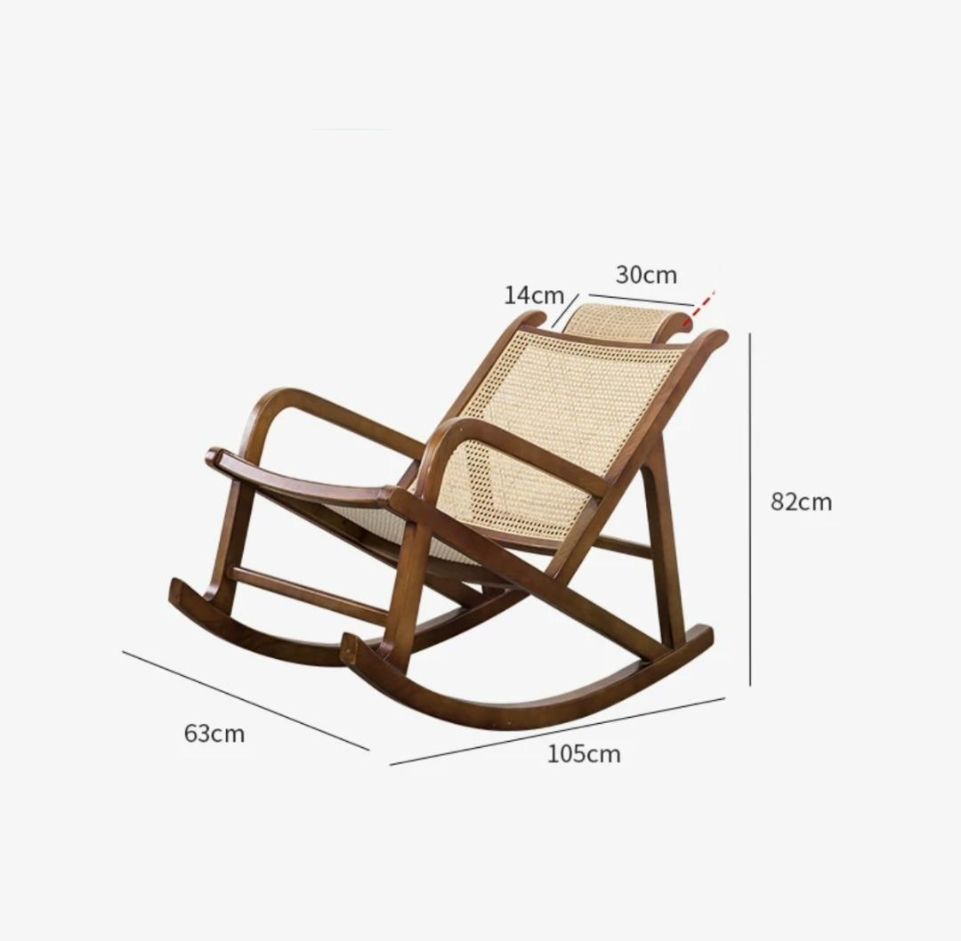Cane Mesh Rocking Chair