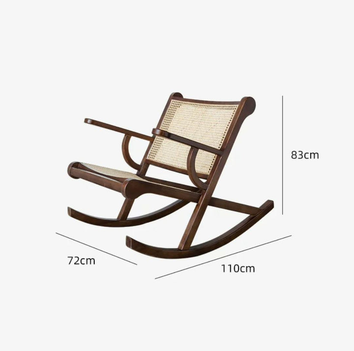 Cane Mesh Rocking Chair