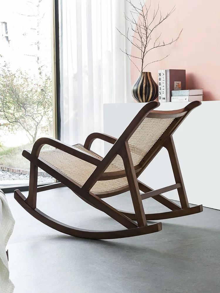 Cane Mesh Rocking Chair