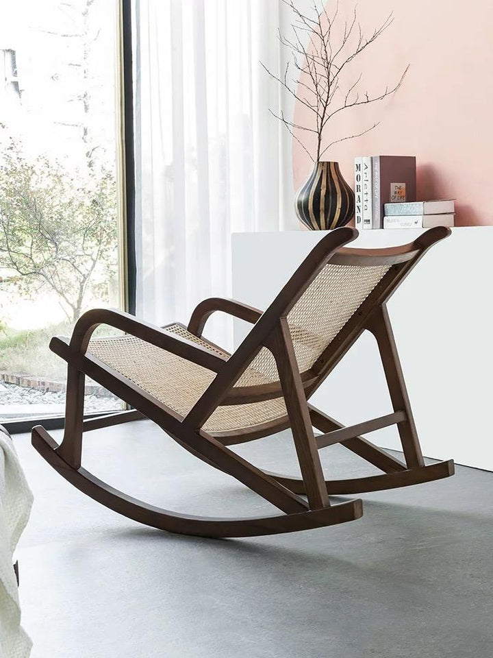 Cane Mesh Rocking Chair