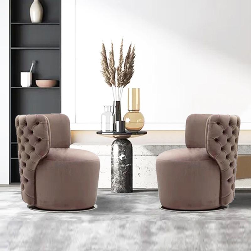 Bouclé Lounge Accent Chair