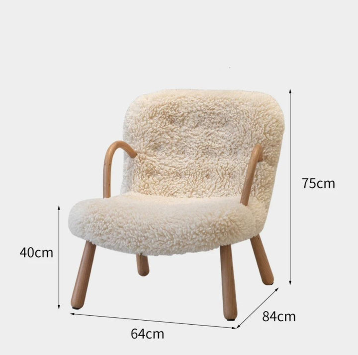 Cherry Wood Woven Rocking Chair