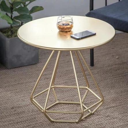 Minimalist Diamond Wireframe Side Table