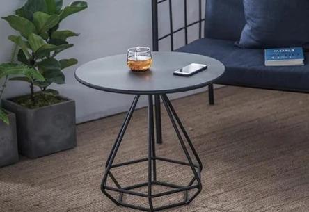 Minimalist Diamond Wireframe Side Table