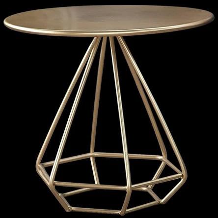 Minimalist Diamond Wireframe Side Table