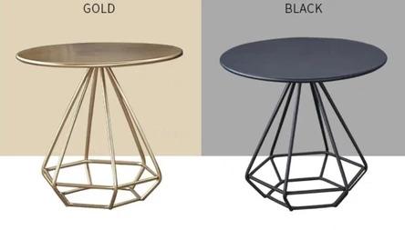 Minimalist Diamond Wireframe Side Table