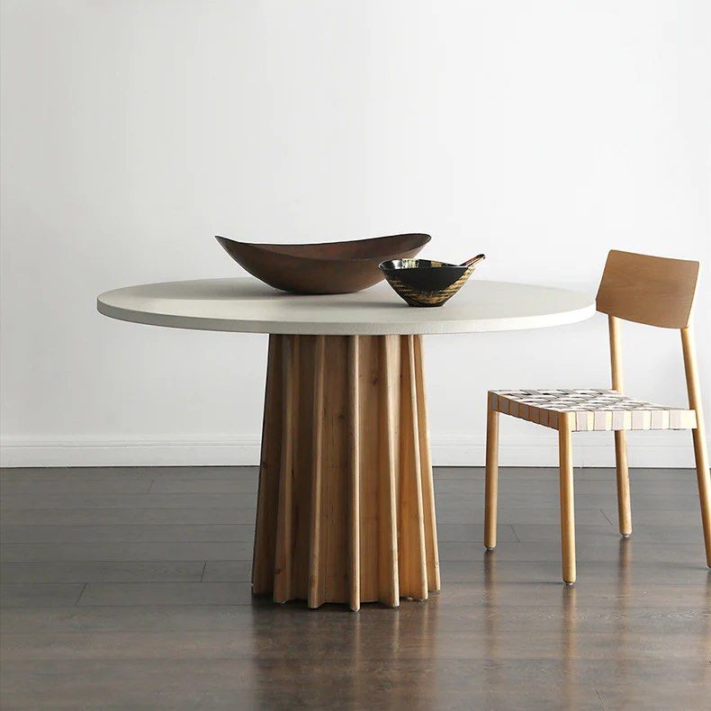 Round Slate Dining Table
