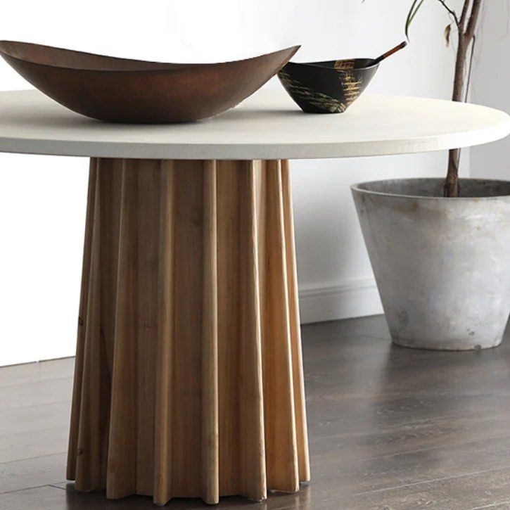 Round Slate Dining Table