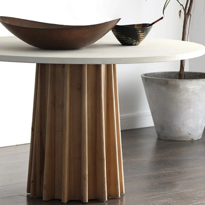 Round Slate Dining Table