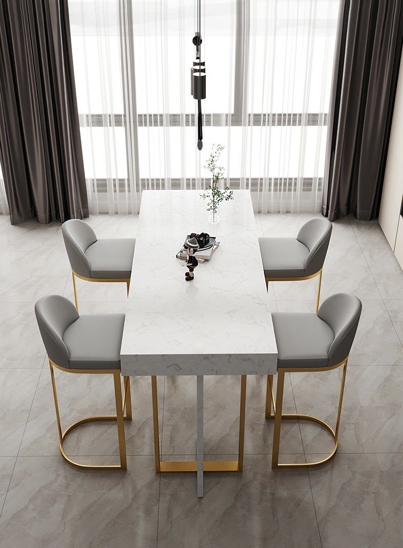 Modern Sintered Stone Bar Table