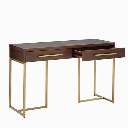 Herringbone Acacia Solid Wood Hallway Console