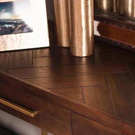 Herringbone Acacia Solid Wood Hallway Console