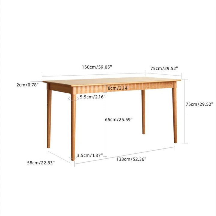 Cherry Wood Dining Table
