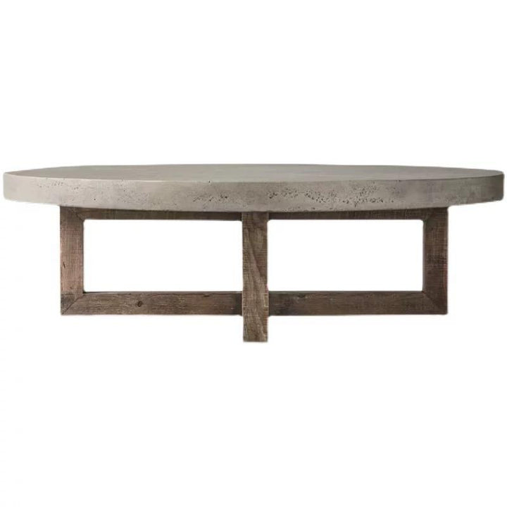 Concreate Cross Legs Coffee Table