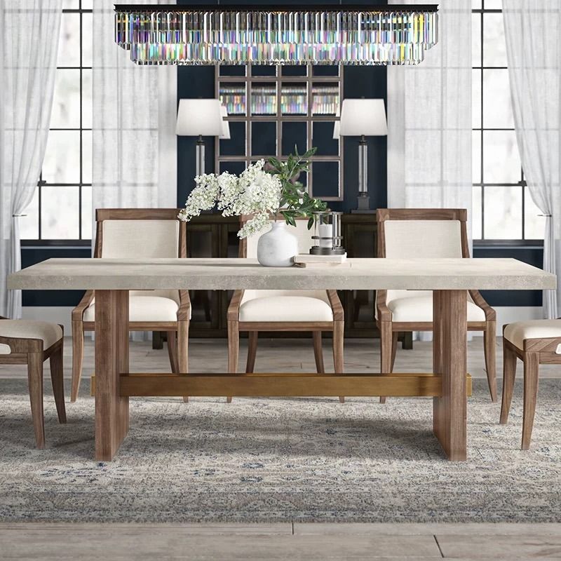 Concrete Wood Dining Table