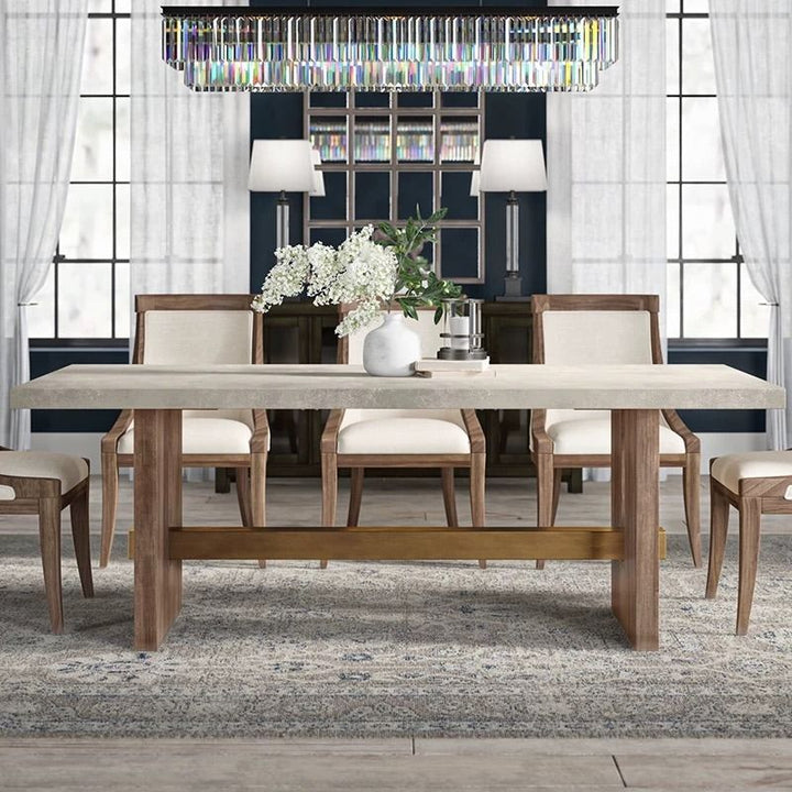 Concrete Wood Dining Table