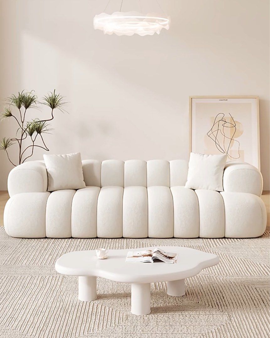 Modern Boucle Sofa