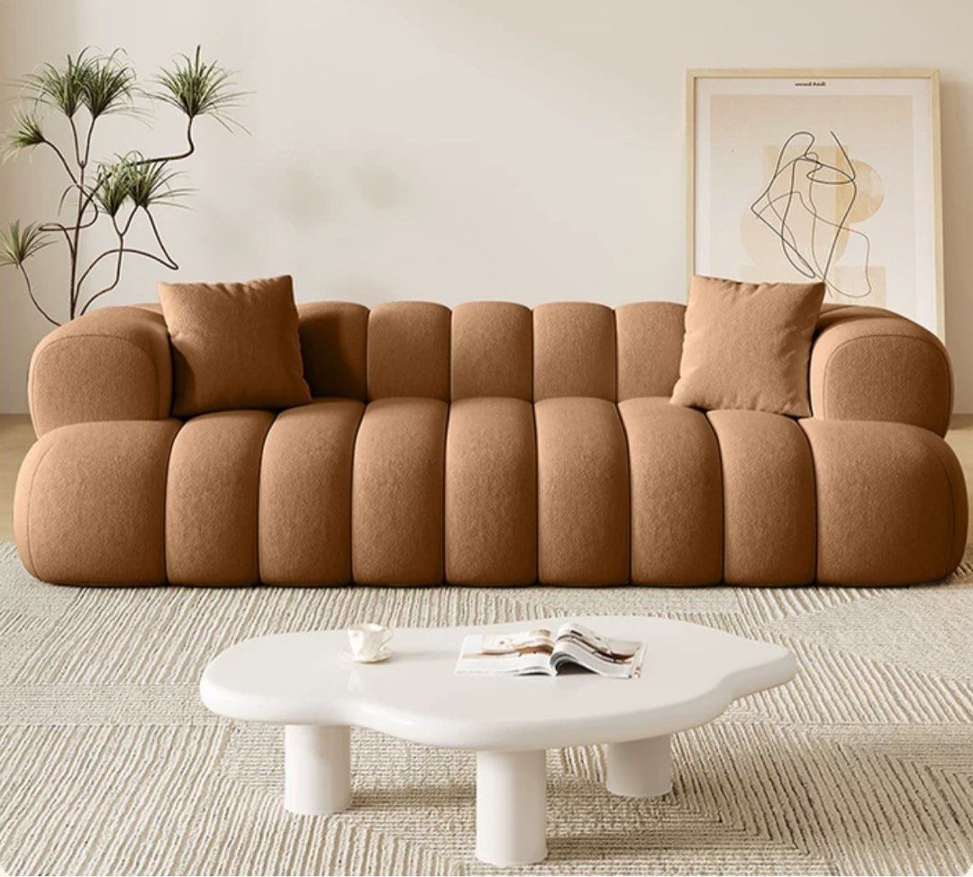 Modern Boucle Sofa
