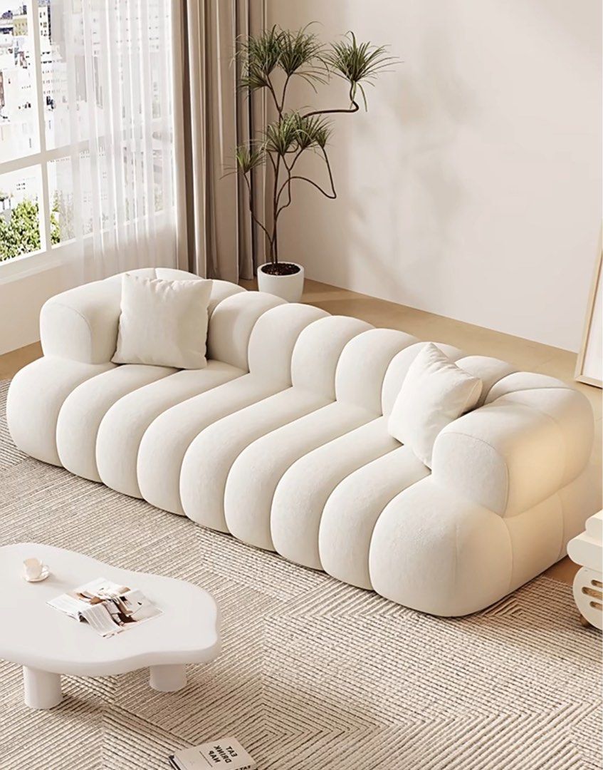 Modern Boucle Sofa