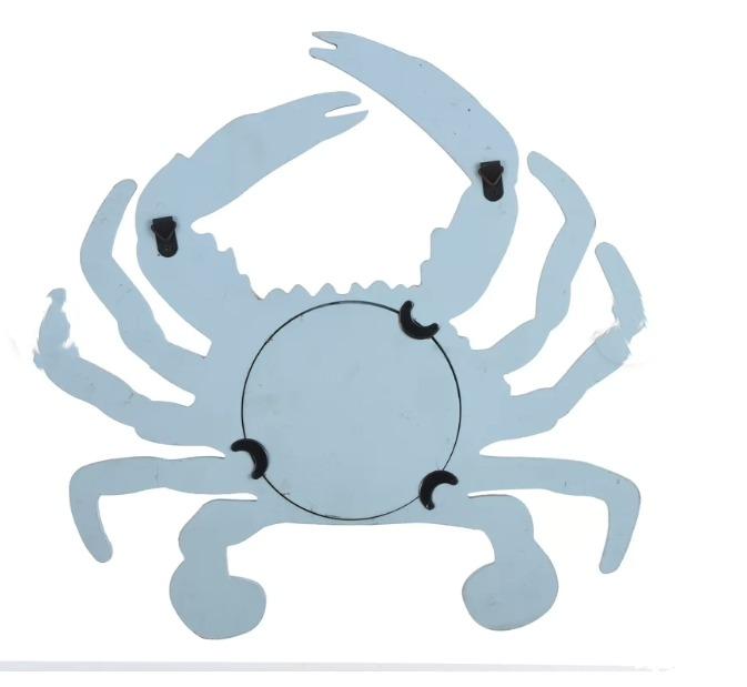 Crab shape wood mirror
