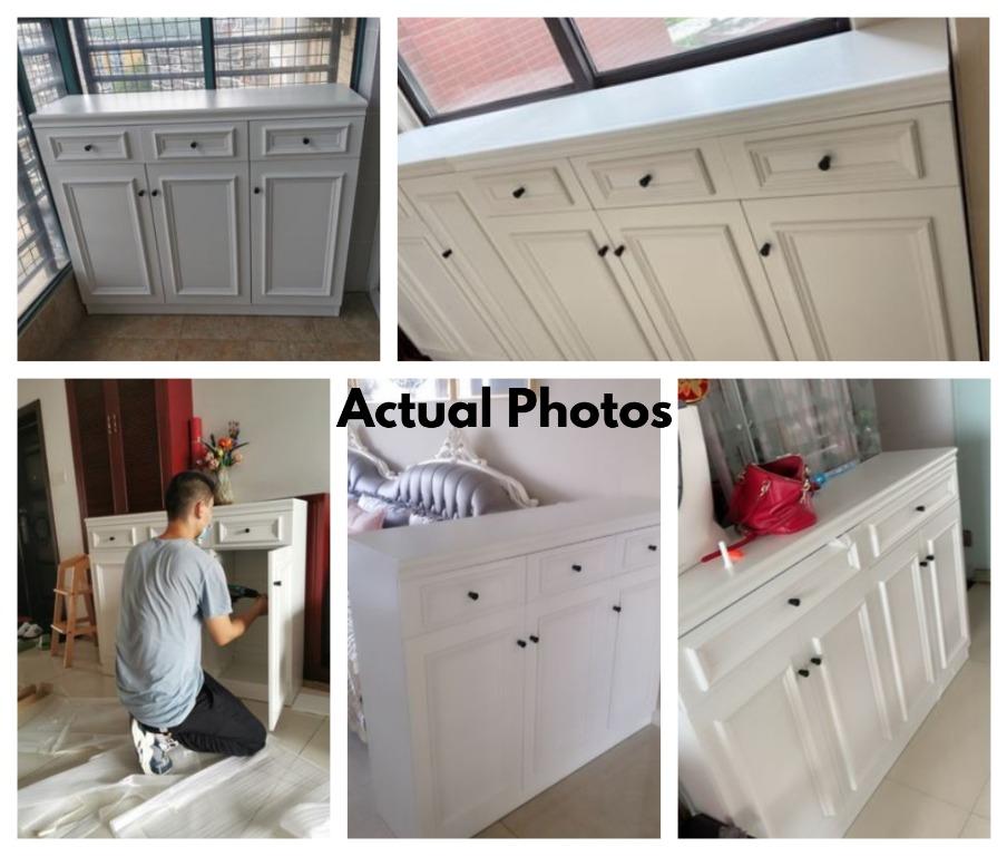 CRYSTAL Modern Entryway Shoe Cabinet - Wood Storage Organizer