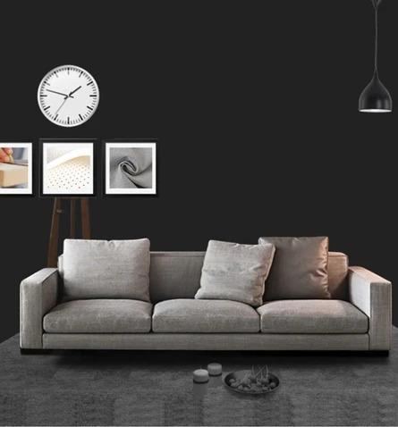 Contemporary Nordic Scandinavian Fabric Down Feather Sofa