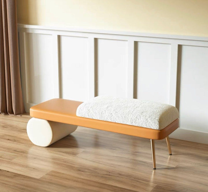 Modern Fabric Bench