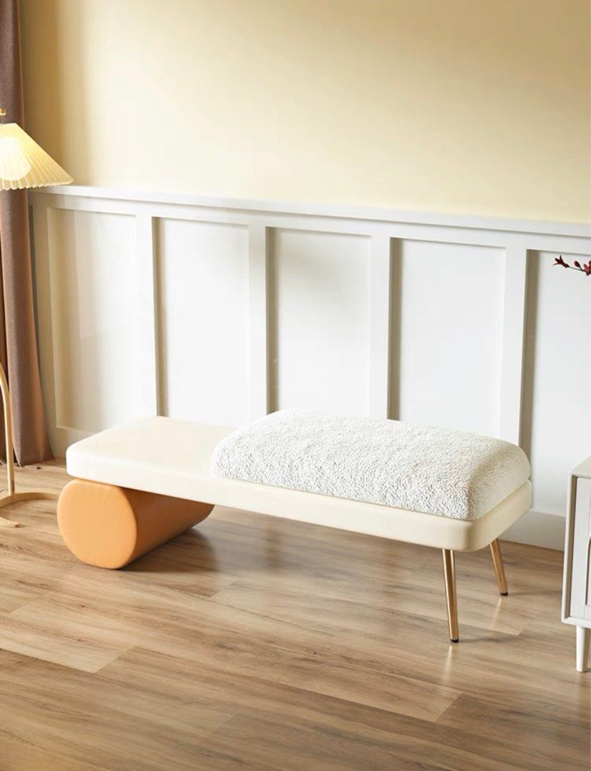 Modern Fabric Bench