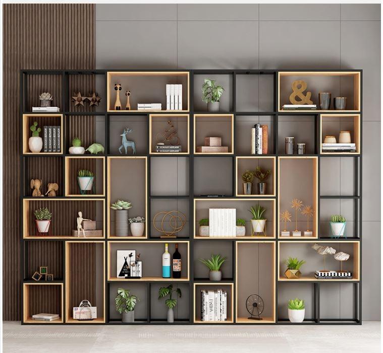 ndustrial  Wood Metal Shelf Partitions - Divider
